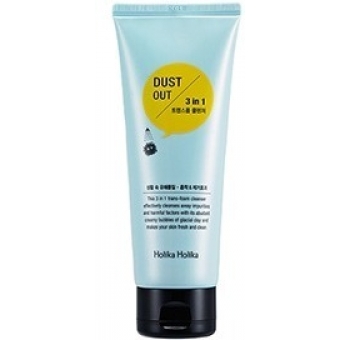 Пенка для умывания 3 в 1 Holika Holika Dust-Out 3 in 1 Trans Foam Cleanser